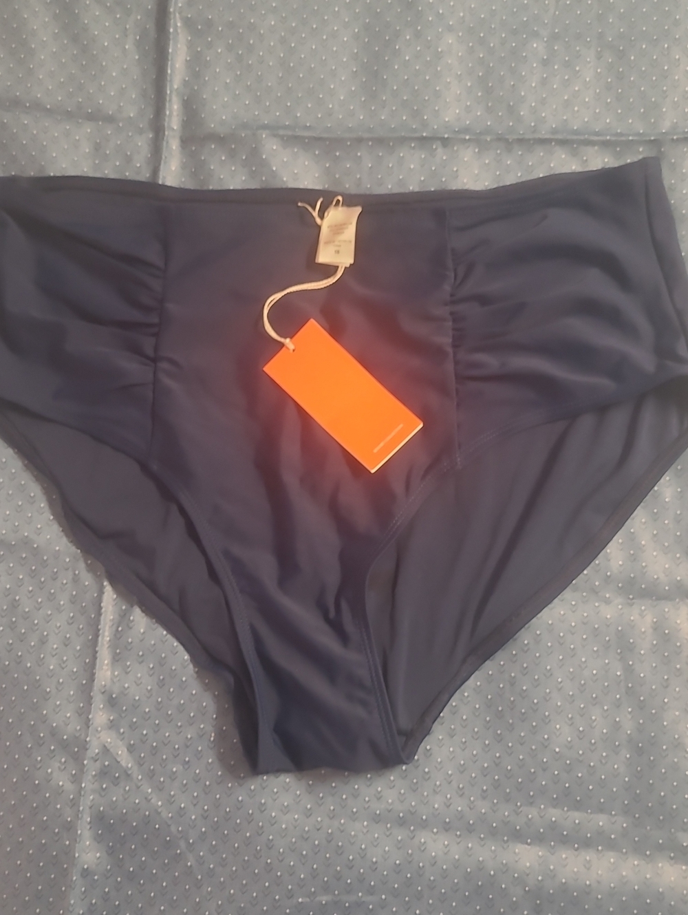 Jaclyn Smith Resort Collection Navy Shaping Bikini Bottom